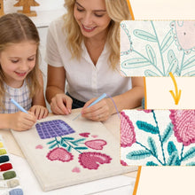 Load image into Gallery viewer, Punch Needle Kit with frame - Heartfelt Flowers