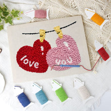 Load image into Gallery viewer, Punch Needle Kit with frame - Love in the Air