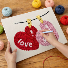 Load image into Gallery viewer, Punch Needle Kit with frame - Love in the Air