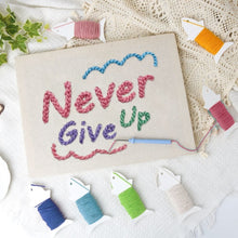 Load image into Gallery viewer, Punch Needle Kit with frame - Never Give Up