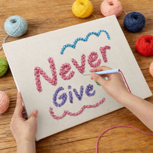 Load image into Gallery viewer, Punch Needle Kit with frame - Never Give Up