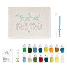 Load image into Gallery viewer, Punch Needle Kit with frame - You've Got This
