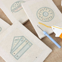Load image into Gallery viewer, Punch Needle Kits (4 pieces) with frames - Street Food 2