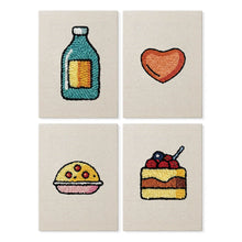 Load image into Gallery viewer, Punch Needle Kits (4 pieces) with frames - Yummy Favorites 1 Figured'Art
