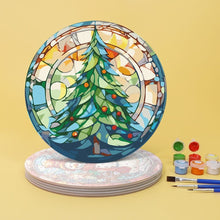 Load image into Gallery viewer, Paint by numbers 20cm Placemats (6 pieces) - Creative Christmas Gift