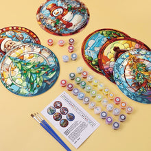 Load image into Gallery viewer, Paint by numbers 20cm Placemats (6 pieces) - Creative Christmas Gift