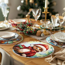Load image into Gallery viewer, Paint by numbers 20cm Placemats (6 pieces) - Gingerbread House, Christmas Tree and Winter Designs