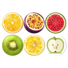 Load image into Gallery viewer, Paint by numbers 20cm Placemats (6 pieces) - Tropical Fruit Slice