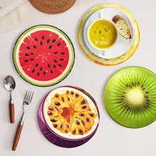 Load image into Gallery viewer, Paint by numbers 20cm Placemats (6 pieces) - Tropical Fruit Slice