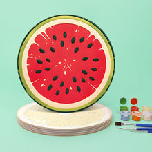 Load image into Gallery viewer, Paint by numbers 20cm Placemats (6 pieces) - Tropical Fruit Slice