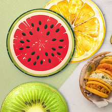 Load image into Gallery viewer, Paint by numbers 20cm Placemats (6 pieces) - Tropical Fruit Slice