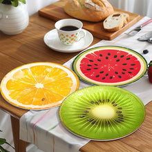 Load image into Gallery viewer, Paint by numbers 20cm Placemats (6 pieces) - Tropical Fruit Slice