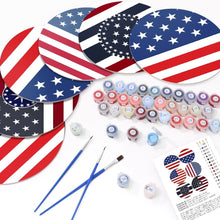 Load image into Gallery viewer, Paint by numbers 20cm Placemats (6 pieces) - American Flag