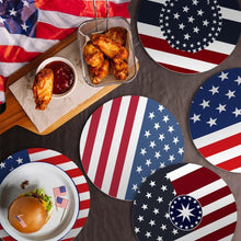 Load image into Gallery viewer, Paint by numbers 20cm Placemats (6 pieces) - American Flag