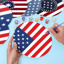 Load image into Gallery viewer, Paint by numbers 20cm Placemats (6 pieces) - American Flag