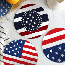 Load image into Gallery viewer, Paint by numbers 20cm Placemats (6 pieces) - American Flag