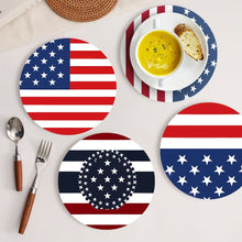 Load image into Gallery viewer, Paint by numbers 20cm Placemats (6 pieces) - American Flag