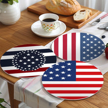 Load image into Gallery viewer, Paint by numbers 20cm Placemats (6 pieces) - American Flag