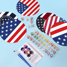 Load image into Gallery viewer, Paint by numbers 20cm Placemats (6 pieces) - American Flag