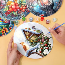Load image into Gallery viewer, Paint by numbers 20cm Placemats (4 pieces) - Holiday and Nature