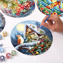 Load image into Gallery viewer, Paint by numbers 20cm Placemats (4 pieces) - Holiday and Nature