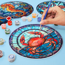Load image into Gallery viewer, Paint by numbers 20cm Placemats (4 pieces) - Ocean Creatures