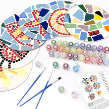 Load image into Gallery viewer, Paint by numbers 20cm Placemats (6 pieces) - Decorative Geometric Pattern