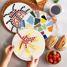 Load image into Gallery viewer, Paint by numbers 20cm Placemats (6 pieces) - Decorative Geometric Pattern
