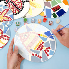 Load image into Gallery viewer, Paint by numbers 20cm Placemats (6 pieces) - Decorative Geometric Pattern