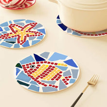 Load image into Gallery viewer, Paint by numbers 20cm Placemats (6 pieces) - Decorative Geometric Pattern