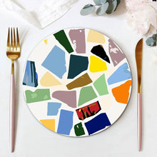 Load image into Gallery viewer, Paint by numbers 20cm Placemats (6 pieces) - Decorative Geometric Pattern