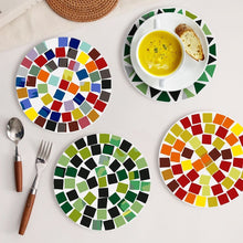 Load image into Gallery viewer, Paint by numbers 20cm Placemats (6 pieces) - Modern Geometric