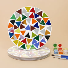 Load image into Gallery viewer, Paint by numbers 20cm Placemats (6 pieces) - Modern Geometric