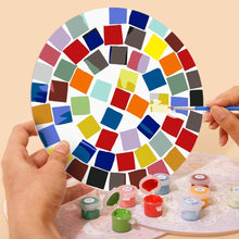 Load image into Gallery viewer, Paint by numbers 20cm Placemats (6 pieces) - Modern Geometric