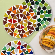 Load image into Gallery viewer, Paint by numbers 20cm Placemats (6 pieces) - Modern Geometric