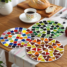 Load image into Gallery viewer, Paint by numbers 20cm Placemats (6 pieces) - Modern Geometric