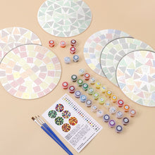 Load image into Gallery viewer, Paint by numbers 20cm Placemats (6 pieces) - Modern Geometric