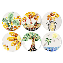 Load image into Gallery viewer, Paint by numbers 20cm Placemats (6 pieces) - Botanical and Nature