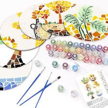 Load image into Gallery viewer, Paint by numbers 20cm Placemats (6 pieces) - Botanical and Nature
