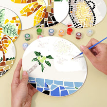 Load image into Gallery viewer, Paint by numbers 20cm Placemats (6 pieces) - Botanical and Nature