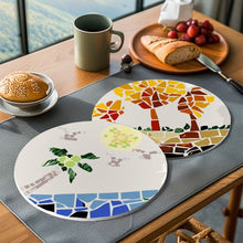 Load image into Gallery viewer, Paint by numbers 20cm Placemats (6 pieces) - Botanical and Nature