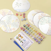 Load image into Gallery viewer, Paint by numbers 20cm Placemats (6 pieces) - Botanical and Nature