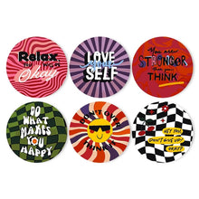 Load image into Gallery viewer, Paint by numbers 20cm Placemats (6 pieces) - Motivational Quote