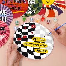 Load image into Gallery viewer, Paint by numbers 20cm Placemats (6 pieces) - Motivational Quote