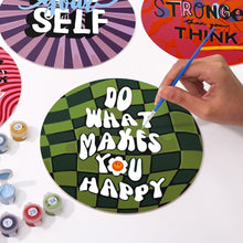 Load image into Gallery viewer, Paint by numbers 20cm Placemats (6 pieces) - Motivational Quote