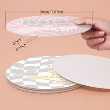 Load image into Gallery viewer, Paint by numbers 20cm Placemats (6 pieces) - Motivational Quote