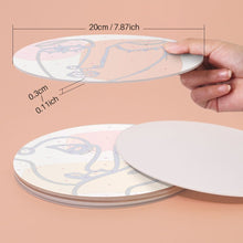 Load image into Gallery viewer, Paint by numbers 20cm Placemats (6 pieces) - Modern Abstract Face