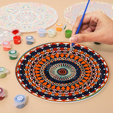 Load image into Gallery viewer, Paint by numbers 20cm Placemats (6 pieces) - Bohemian Mandala Round