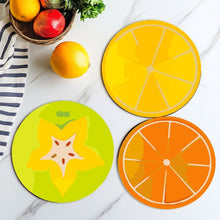 Load image into Gallery viewer, Paint by numbers 20cm Placemats (6 pieces) - Colourful Fruit Slice