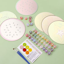 Load image into Gallery viewer, Paint by numbers 20cm Placemats (6 pieces) - Colourful Fruit Slice